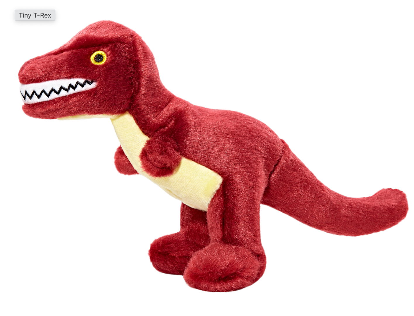 Fluff & Tuff "Tiny T-Rex" Squeaky Plush Dog Toy