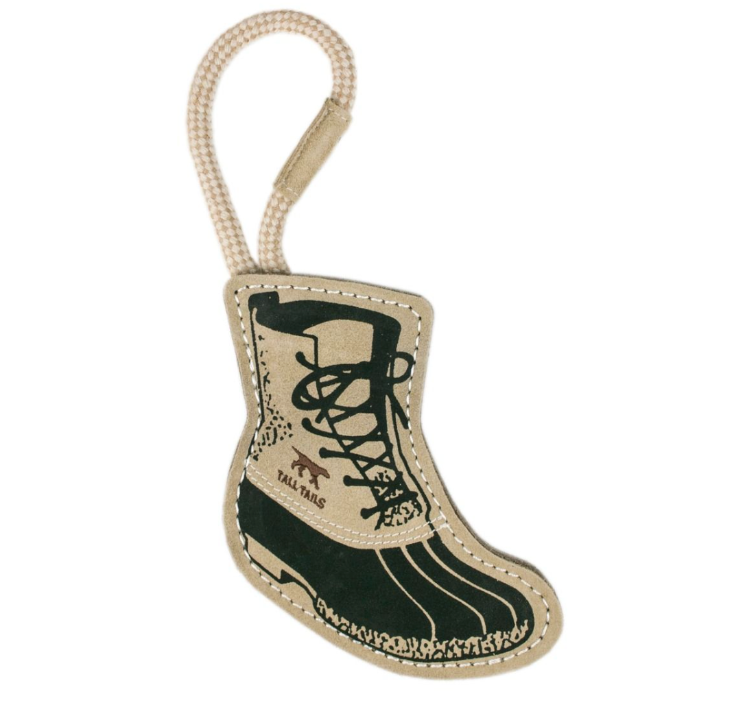 Tall Tails "Bean Boot" Leather Tug Toy