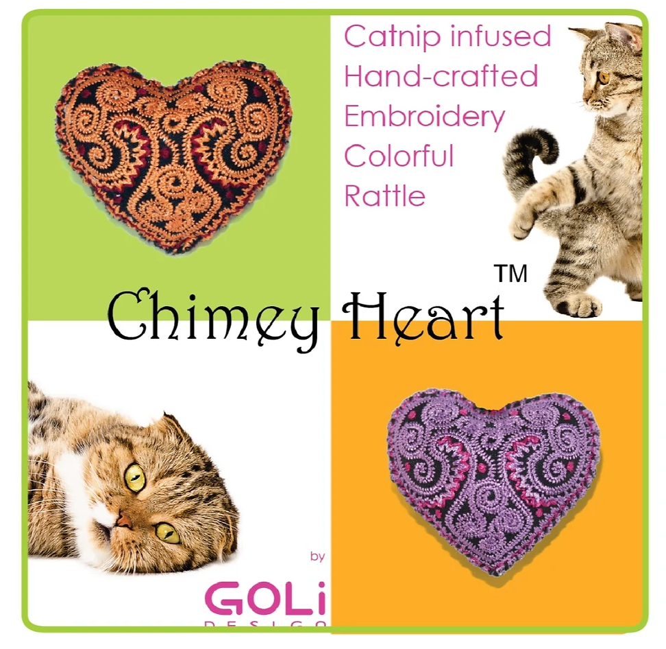 Goli Design "Chimney Heart" Cat Toy