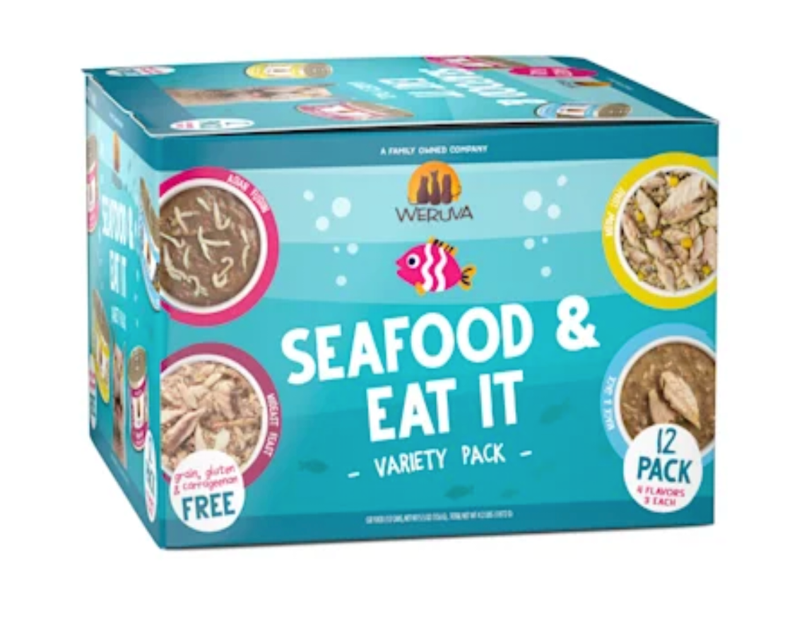 Weruva "Seafood And Eat It!" Variety 12 pack, 5.5 oz cans