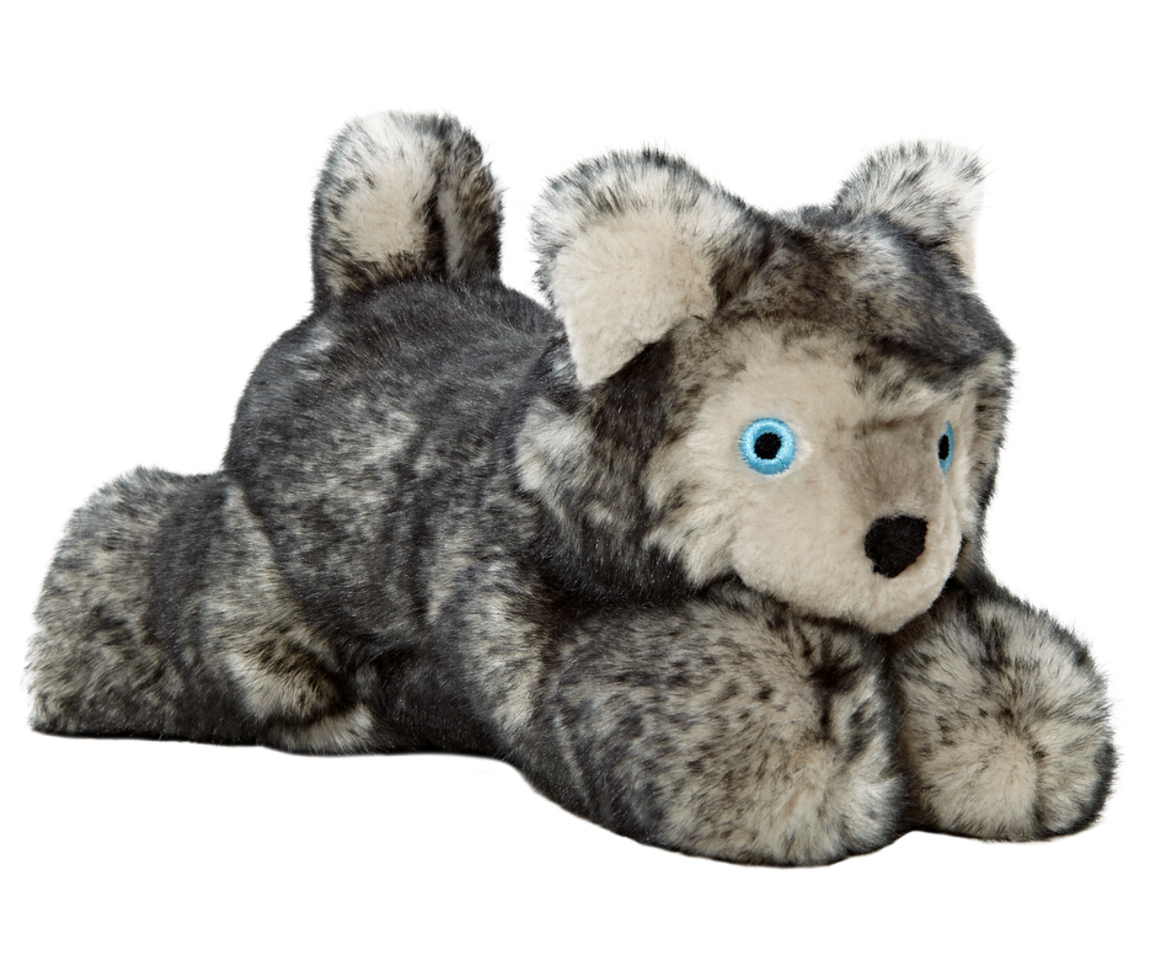 Fluff & Tuff "Bianca Wolf" Squeaky Plush Dog Toy