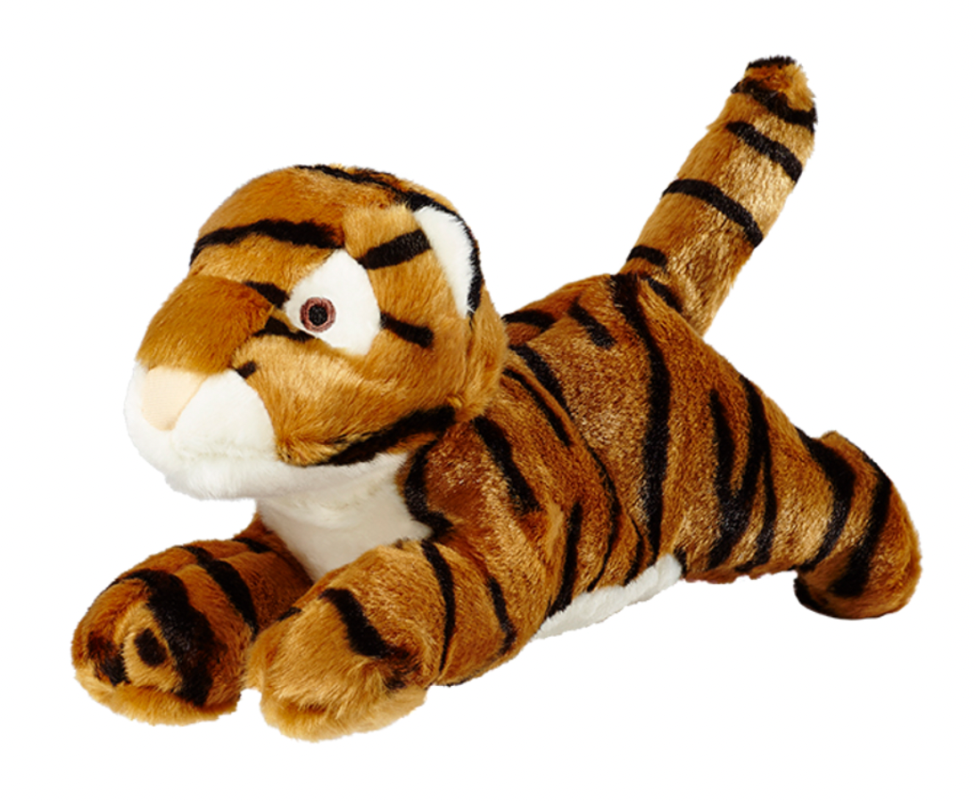 Fluff & Tuff " Boomer Tiger" Squeaky Plush Dog Toy