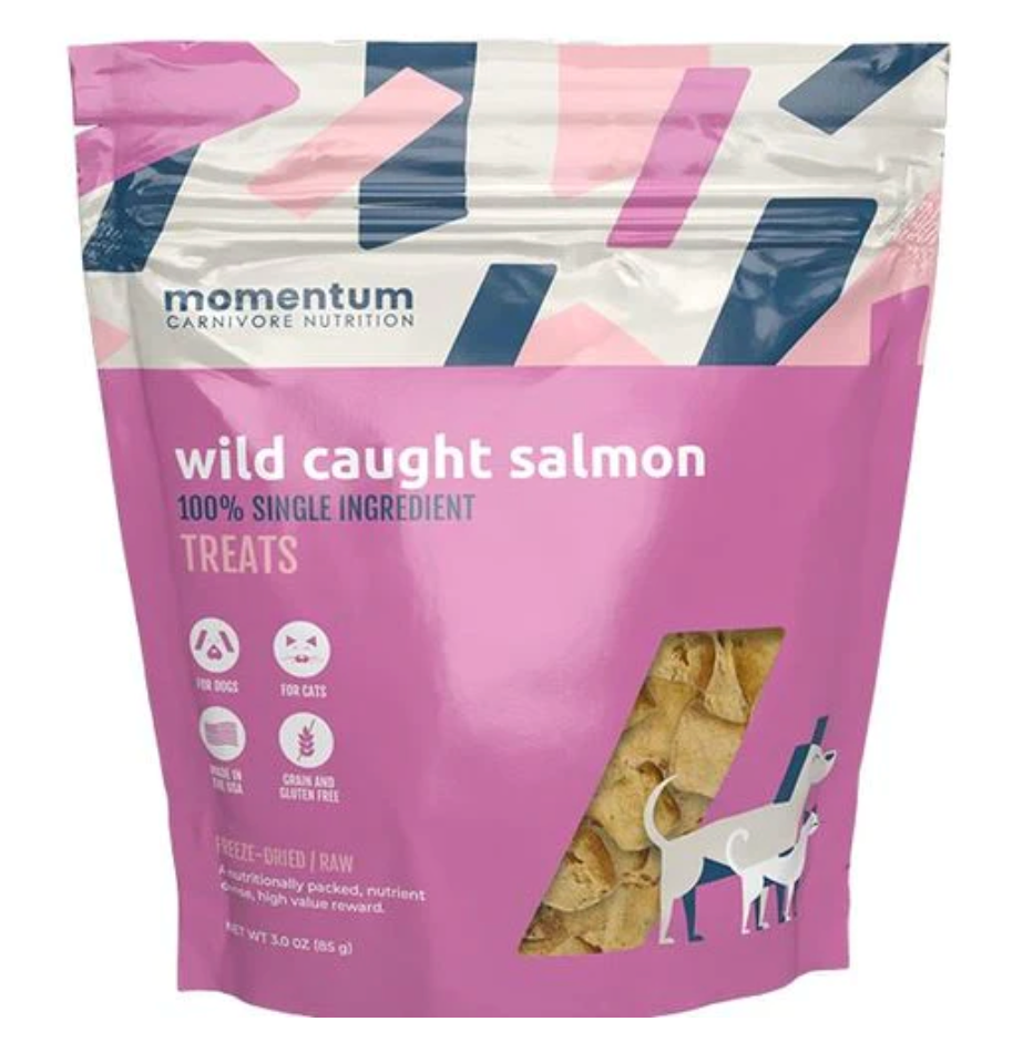 Momentum Carnivore Nutrition Dog Treats, Wild Caught Salmon
