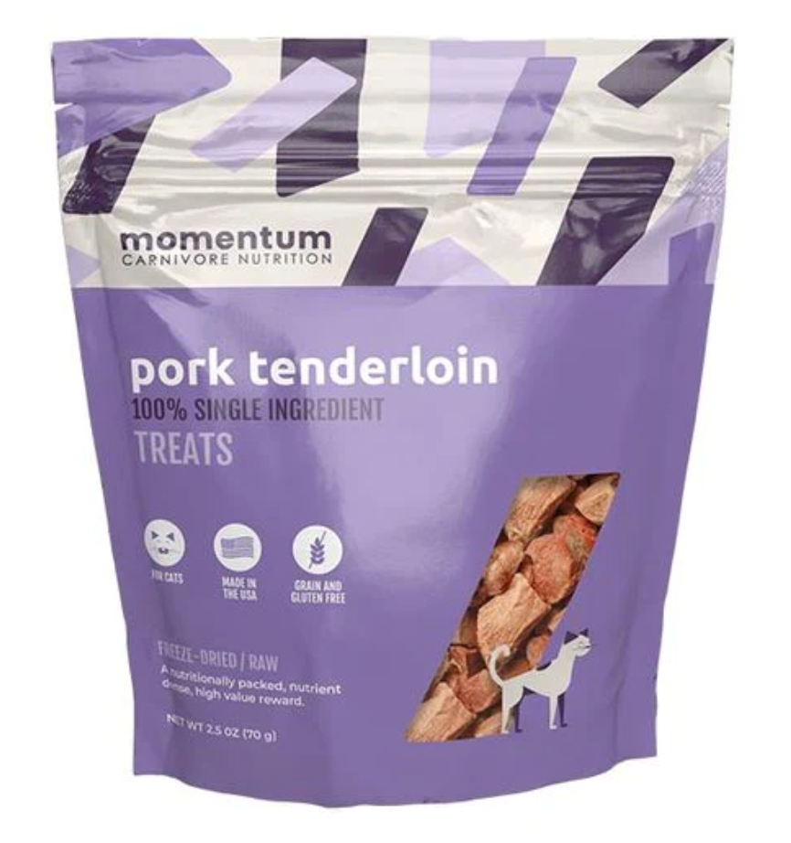 Momentum Carnivore Nutrition Cat Treats, Pork Tenderloin