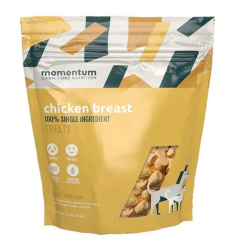 Momentum Carnivore Nutrition Dog Treats, Chicken Breast