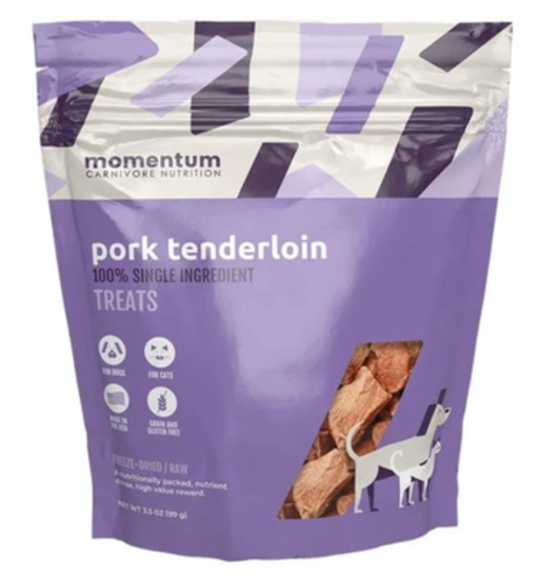 Momentum Carnivore Nutrition Dog Treats, Pork Tenderloin