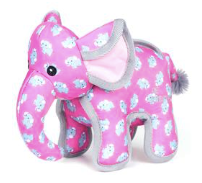 The Worthy Dog "Pinky Elephant" Tough Squeaky Toy
