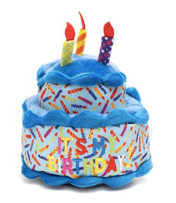 The Worthy Dog "Birthday Cake for Boys" Tough Squeaky Toy