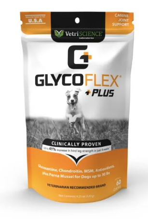 VetriScience GlycoFlex® Plus Hip & Joint Supplement for Small Dogs, 60 count