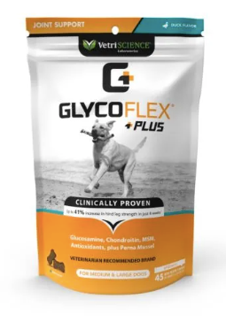 VetriScience GlycoFlex® Plus Hip & Joint Supplement for Med/Large Dogs, 60 count