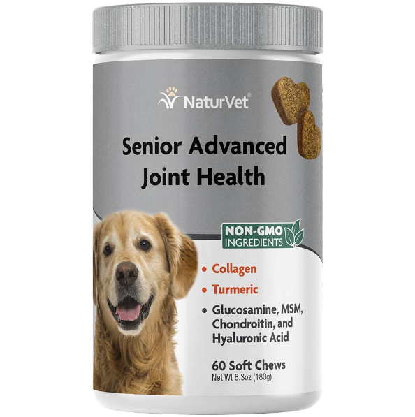 NaturVet Senior Advanced Joint Health Soft Chews, 60 count
