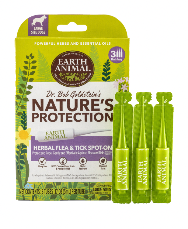 Earth Animal Nature’s Protection™ Flea & Tick Herbal Spot-On For Large Dogs