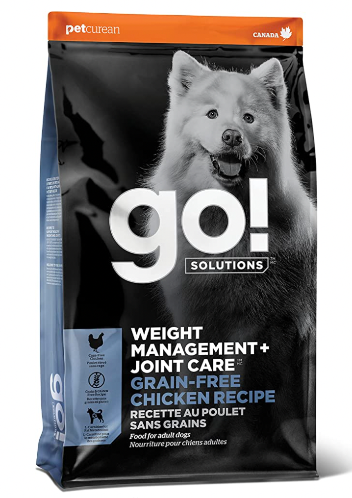 Petcurean Go! Solutions Weight Management & Joint Care, Grain-Free Chicken Dry Dog Food
