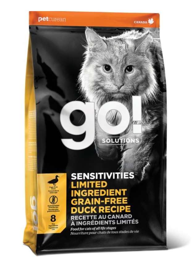 Petcurean Go! Sensitivities Limited Ingredient Grain Free Duck Dry Cat Food