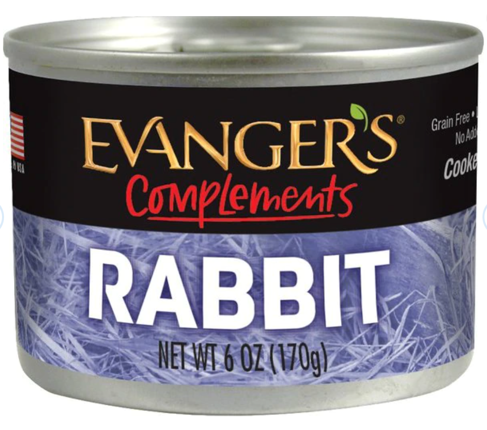 Evanger's Grain-Free Rabbit Canned Dog & Cat Food, 6 oz.