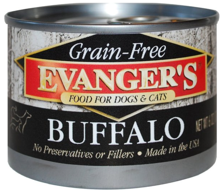 Evanger's Grain-Free Buffalo Canned Dog & Cat Food, 6 oz.