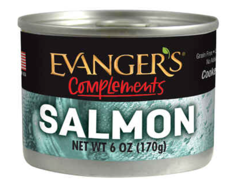 Evanger's Grain-Free Wild Salmon Canned Dog & Cat Food, 6 oz.
