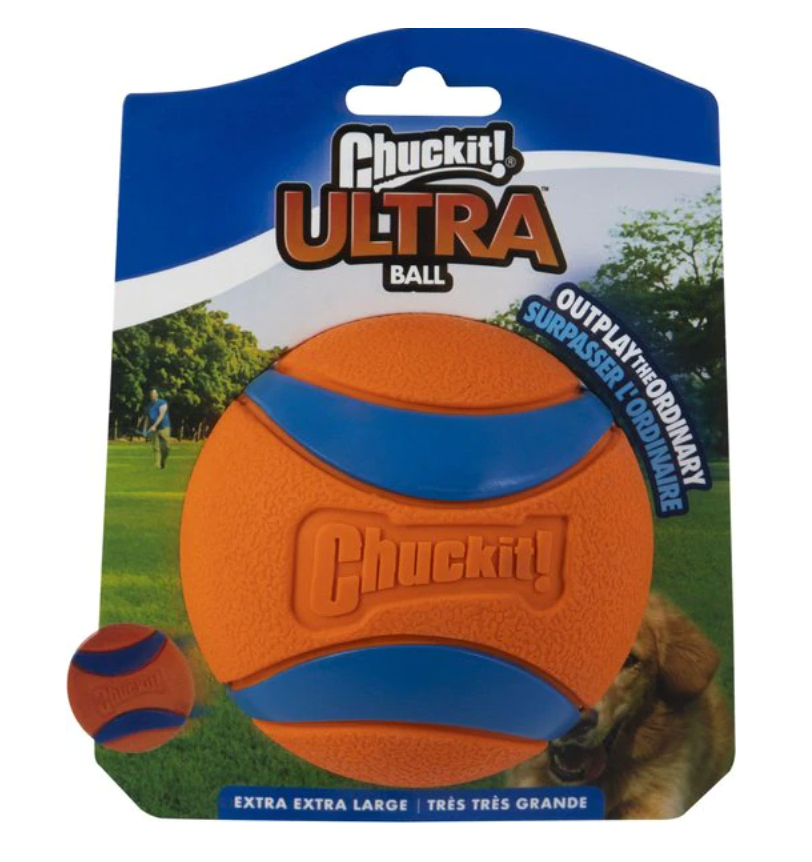 ChuckIt! Ultra Rubber Ball Tough Dog Toy - XXL