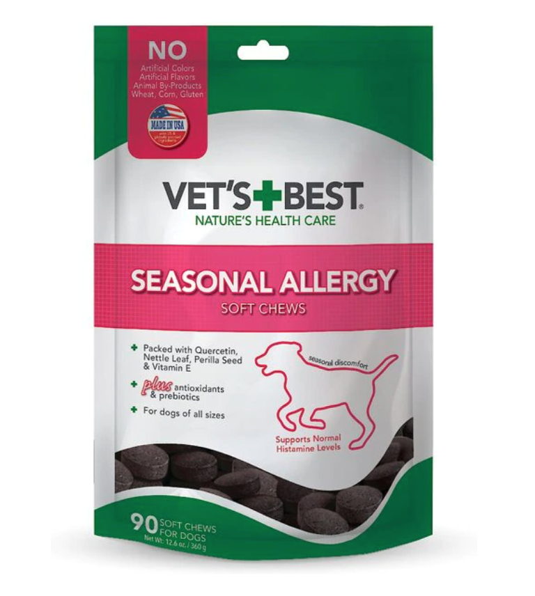 Vet's Best Seasonal Allergy Soft Chews, 90 count bags