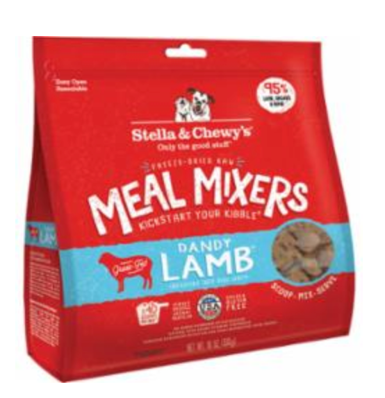 Stella & Chewy's Dog Freeze Dried Meal Mixers Dandy Lamb 18 oz