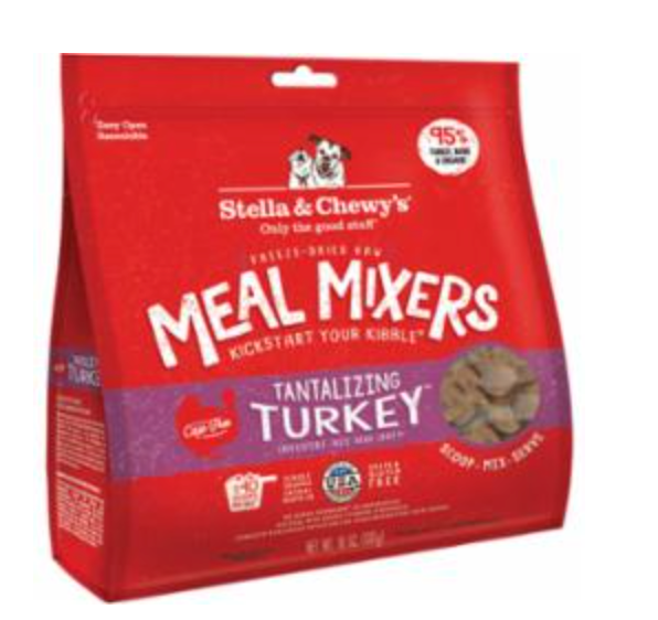 Stella & Chewy's Dog Freeze Dried Meal Mixers Super Tantalizing Turkey