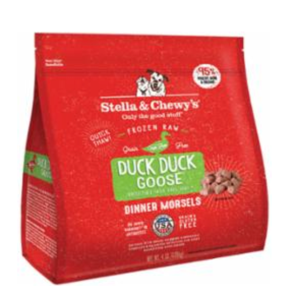 Stella & Chewy's Dog Frozen Dinner Morsels Duck Duck Goose 4 lbs