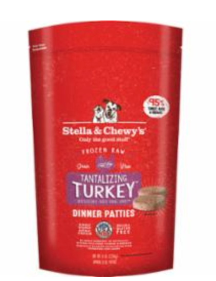Stella & Chewy's Dog Frozen Dinner Patties Tantalizing Turkey
