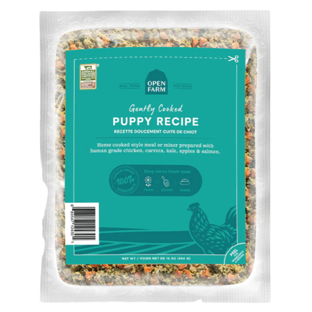 Open Farm Gently Cooked Frozen Dog Food, Puppy